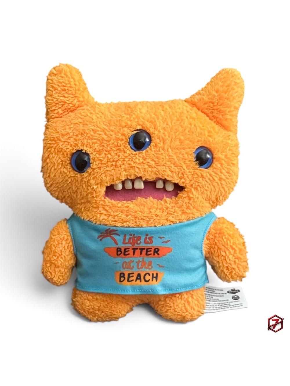 Fuggler Reek-O Vacay Vibes Orange 3 Eye Beach Plush 9”